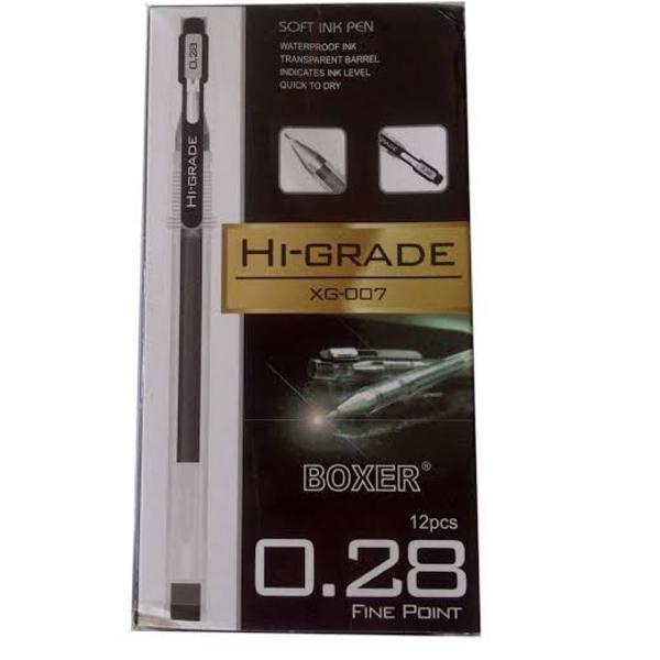 

(C-ZA)㊛» (12 pcs) Bolpen HI-GRADE Boxer 0.28 MM | Pulpen Higrade Hitam Biru | Higrade pasti dikirim