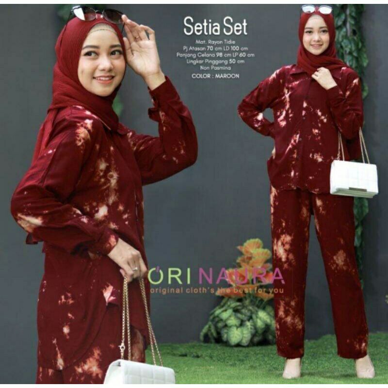 [BISA COD] TERLARIS // Setelan tie dye sof lengan panjang/one set tie dye lengan panjang //one set t