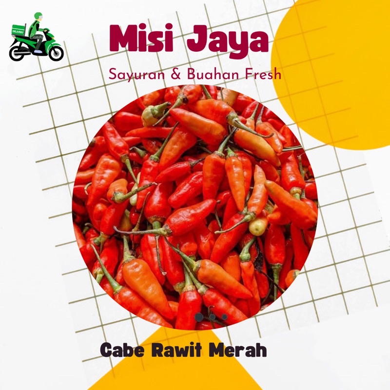 

CABE RAWIT MERAH 500gram ( toko anak buah misi jaya fresh )