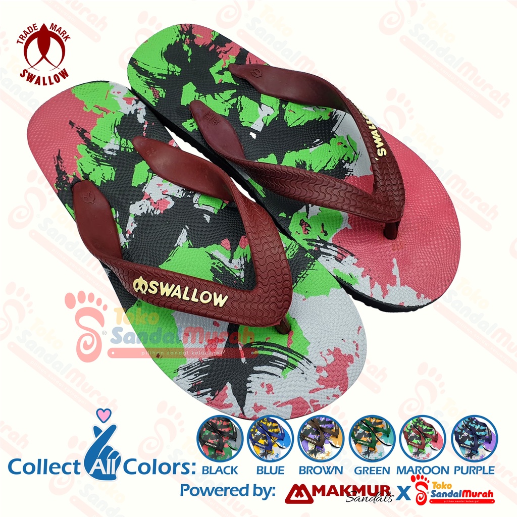 Toko Sendal Murah - Sandal Pantai Swallow Sanur - Swallow Beach Footwear [Tk Sendal Murah M 02 Swl Sanur]