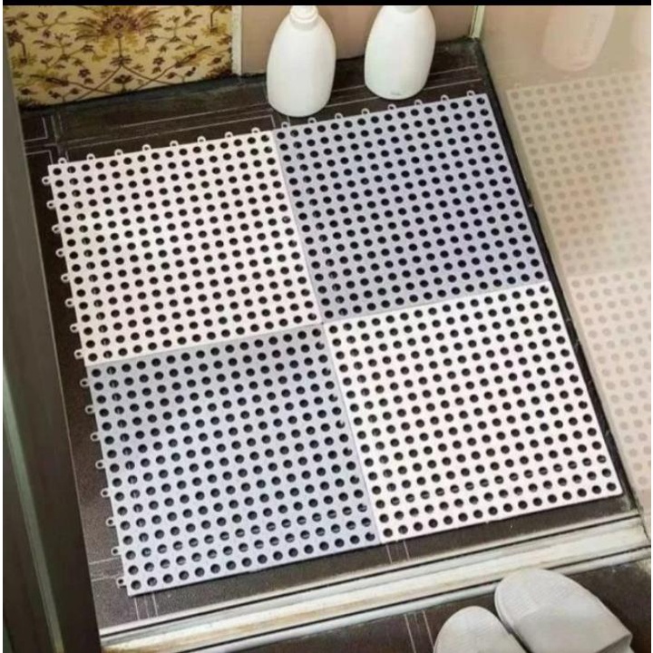 KARPET KAMAR MANDI POLKADOT Bathroom Non slip Mats 30CM Keset Anti New