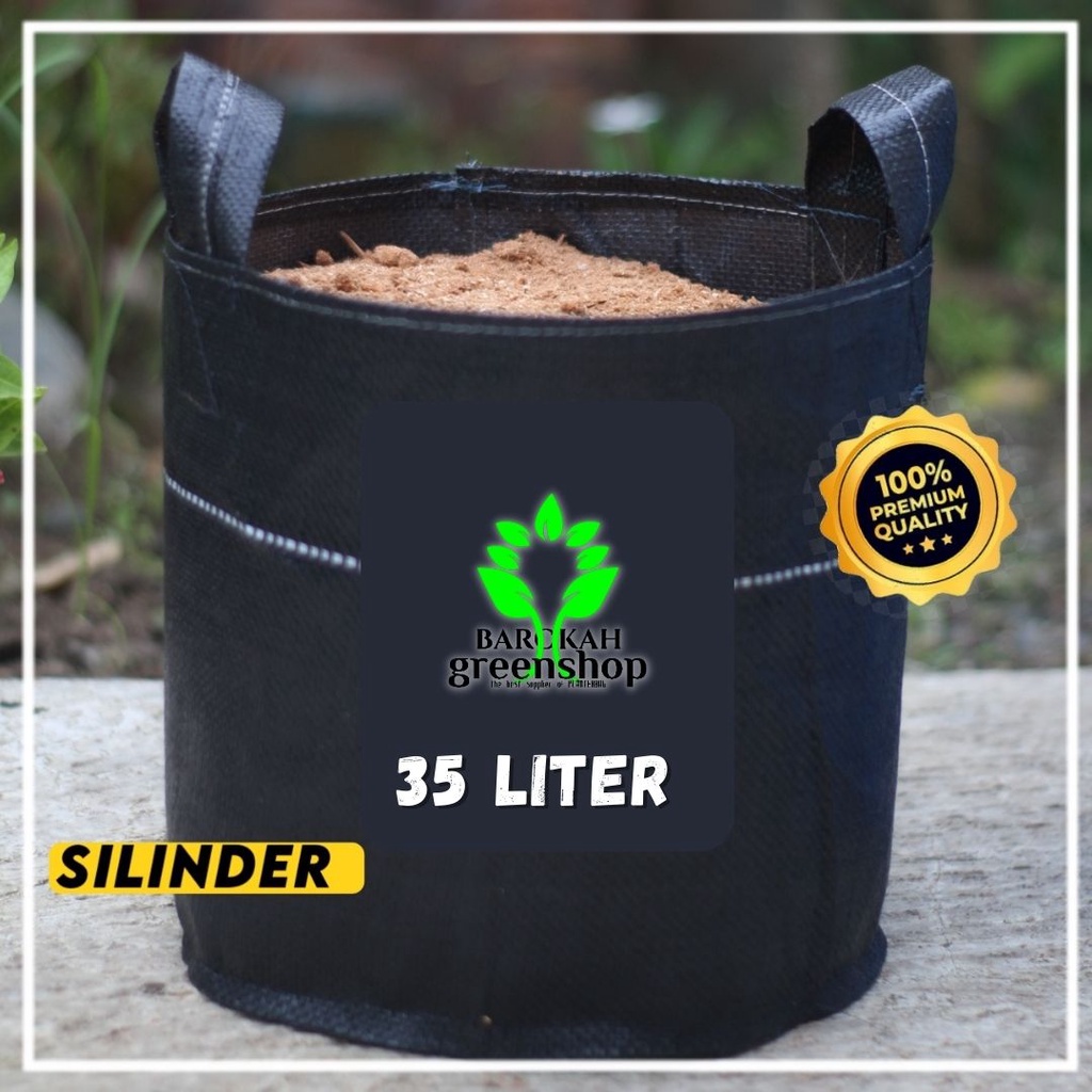 Planter bag 35 liter bulat - pot - media tanam