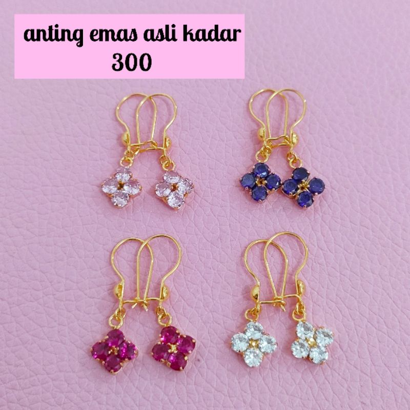 ANTING EMAS ASLI DEWASA KADAR 300 BERAT 1GR