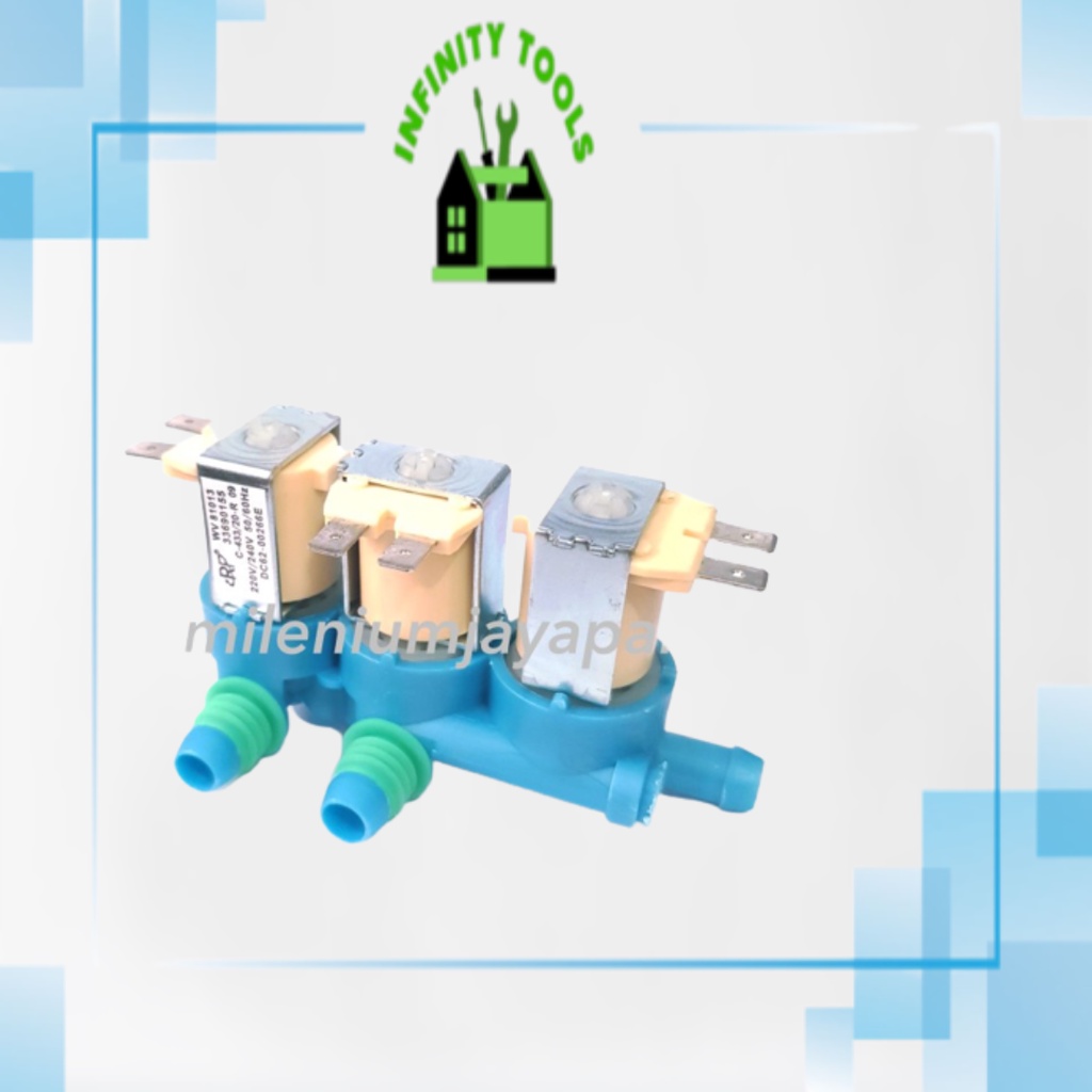 [M] Selenoid Mesin Cuci 1 Tabung Samsung 3 Cabang Lobang / Valve Water In / Selector Pembuangan Air 