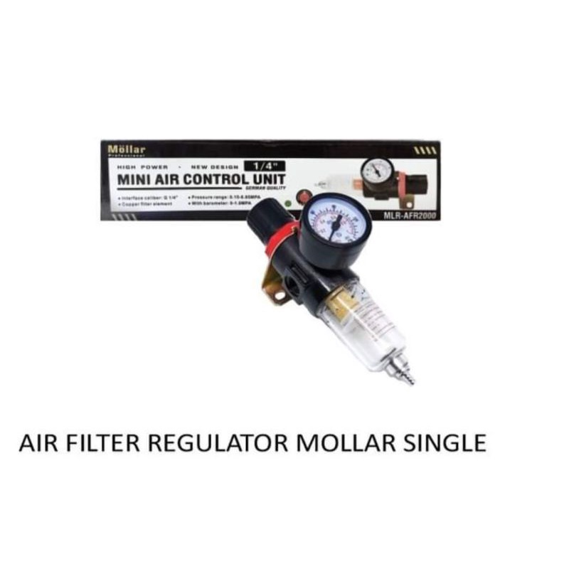 MOLLAR mini air filter regulator single filter udara kompresor  14