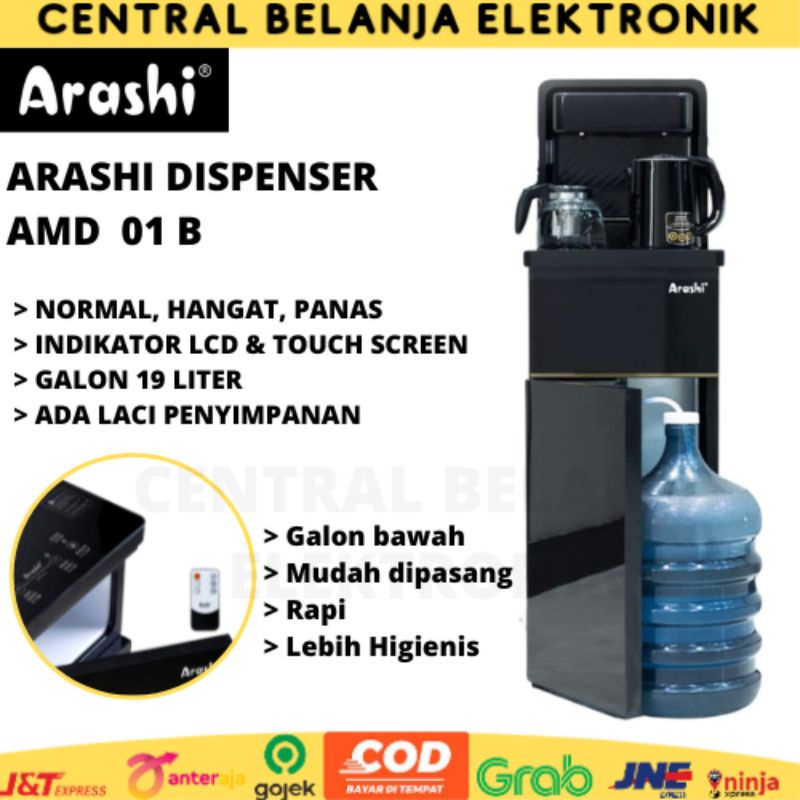 Dispenser galon bawah Arashi AMD 01 / Arashi AMD 02 Hot and Cold