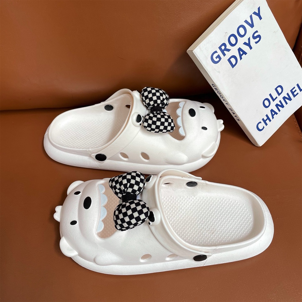 MlNlSO Sandal Slop Wanita Karet Jelly We Bare Bears Rubber Super Soft Elastic Rubber Slipper Non-Slip 1234