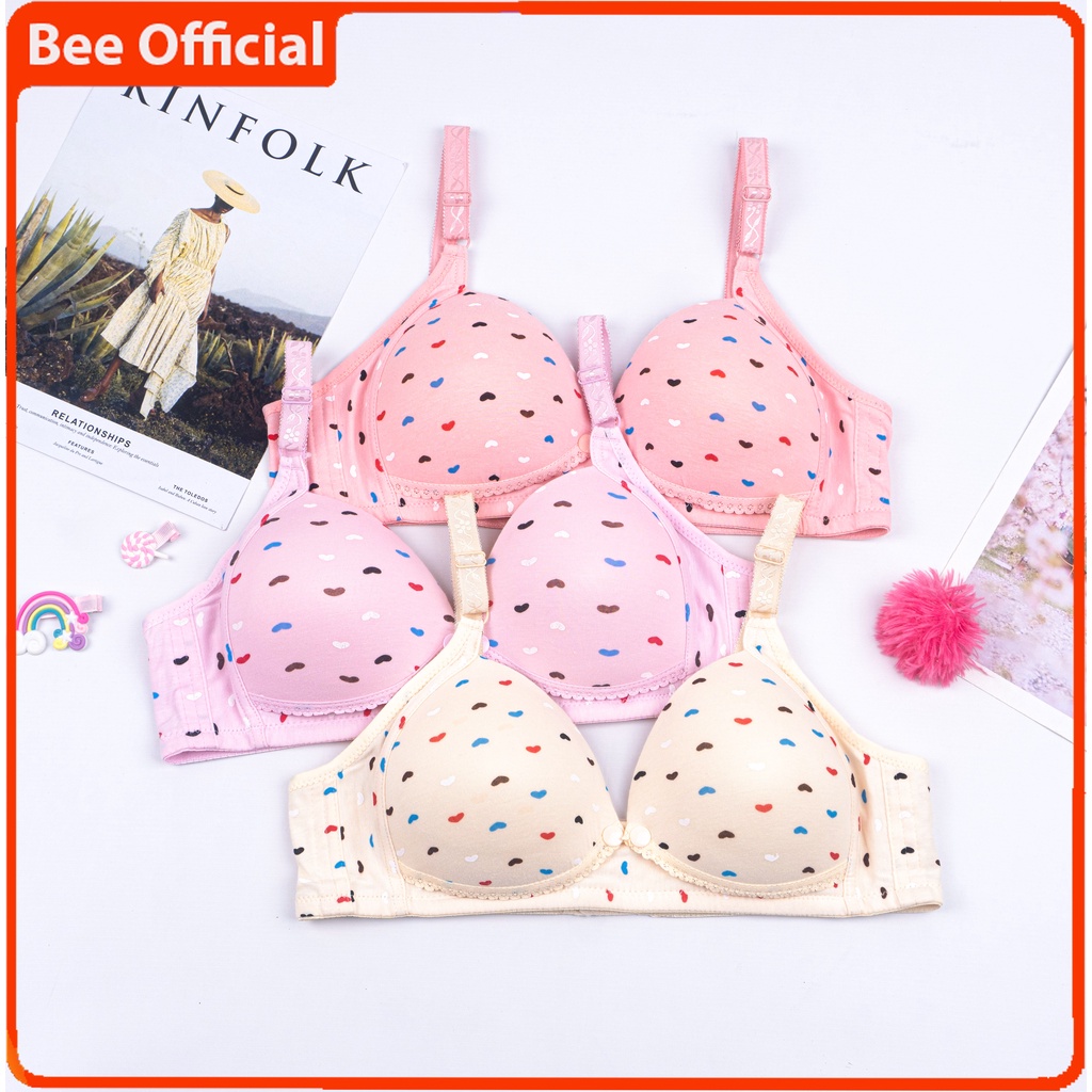 BEE - Bra Bh Menyusui Tanpa Kawat / Maternity Bra / Nursing Bra Motif Cup B 284