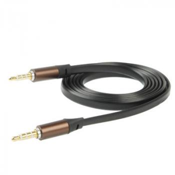 Kabel Adapter Audio AUX 3.5mm HiFi Noodle Design 1m / Kabel AUX 3.5mm Colokan Musik Audio HiFi Noodle Design 1meter / Kabel Penghubung Hp Ke Laptop PC Atau Speaker / Kabel AUX 3.5mm Panjang 1 Meter Desain Noodle Kabel Gepeng Murah Berkualitas Tahan Lama