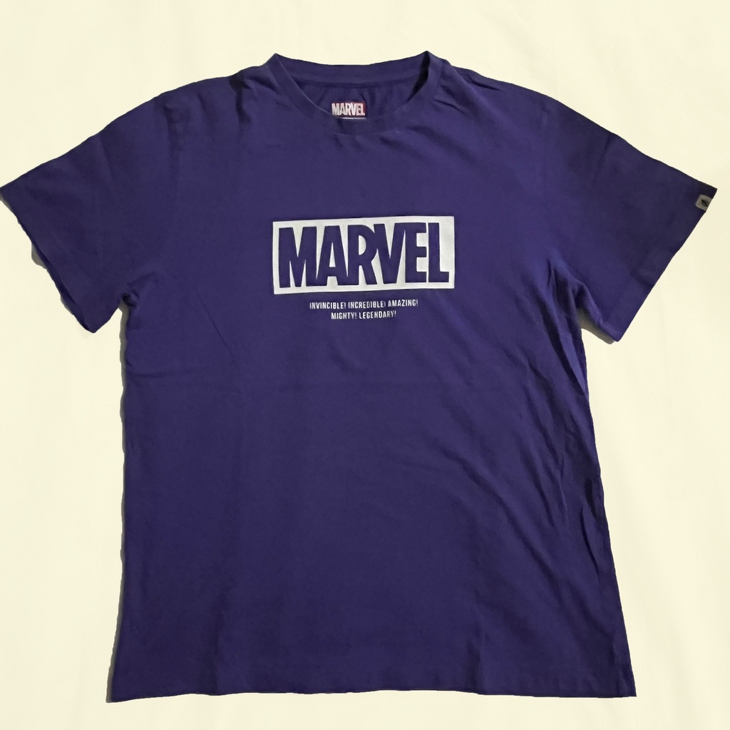 Kaos Marvel x Polham - Logo Dada - Full Tag Second Thrift Original (Like New Product)