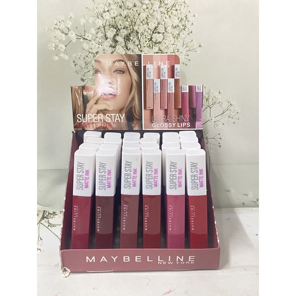 (3 PCS)LIPCREAM MAYBELLINE BARCODE NEWYORK SUPER STAY MATTE INK / LIPSTIK CAIR MAYBELLINE SUPER STAY