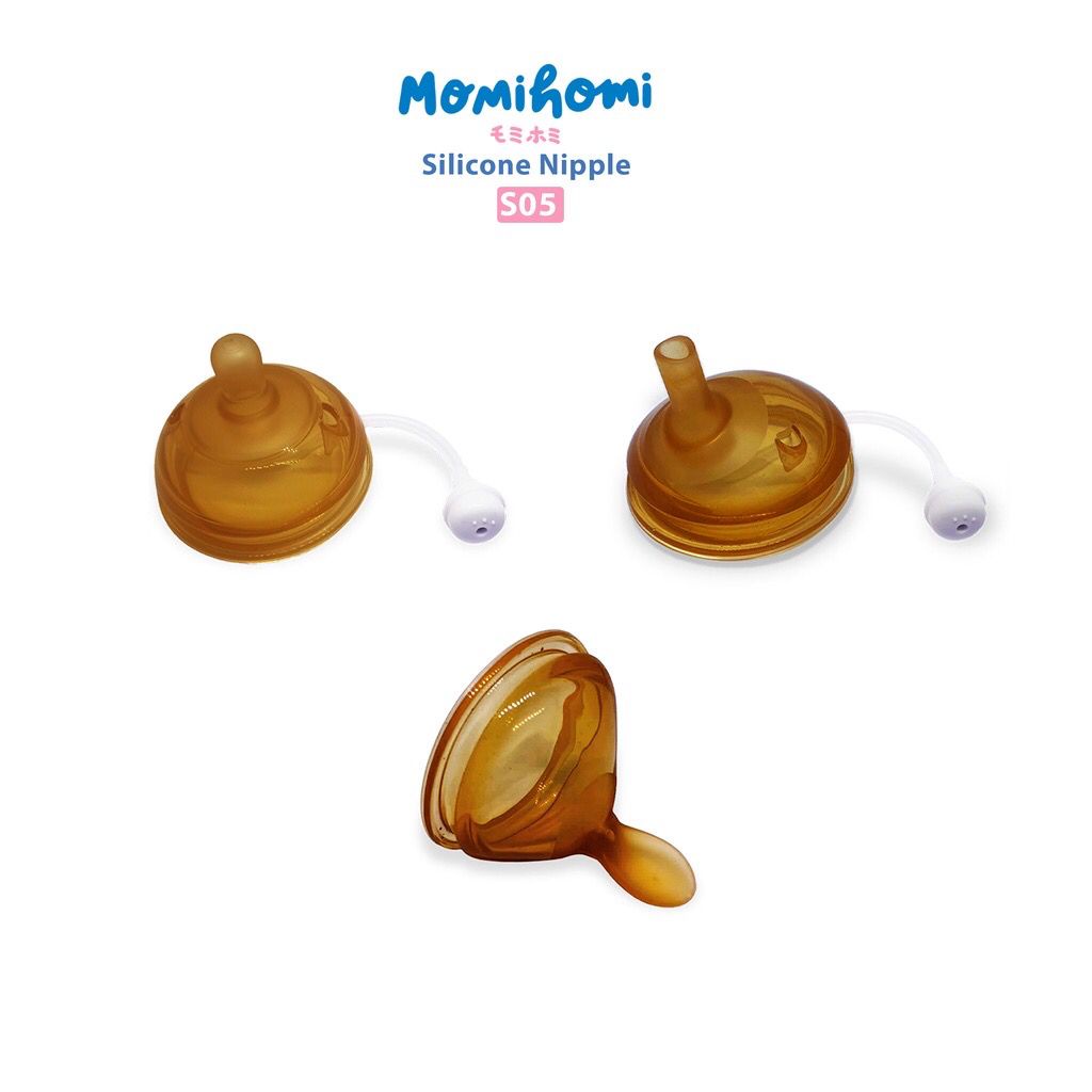 MOMI HOMI AUTHORIZED S05 Nipple Dot Pengganti Wide Neck 1 Lubang / 2 Lubang / 3 Lubang Dot Botol bayi leher lebar pengganti puting Aksesoris