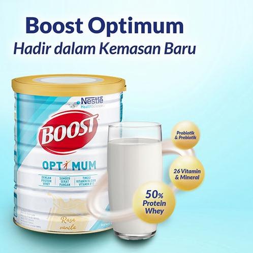 

limited STOCK!NESTLE BOOST Optimum Susu Nutrisi Vanila Dewasa dan Lansia Kaleng 400g|RA1