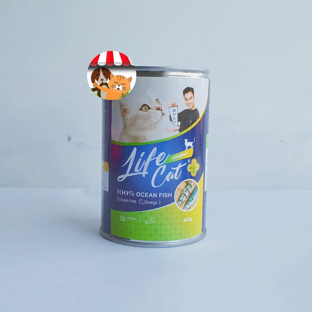 Makanan Kucing Life Cat Plus Kaleng 400gr - Wet food Kebutuhan Kucing