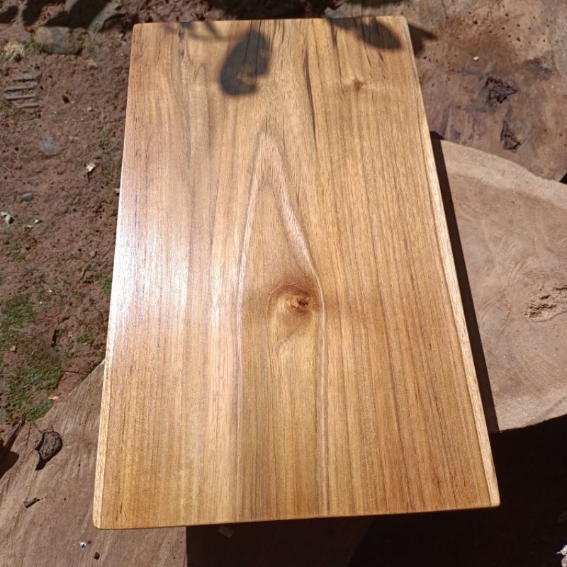 papan kayu jati asli 38x30x1,5 cm