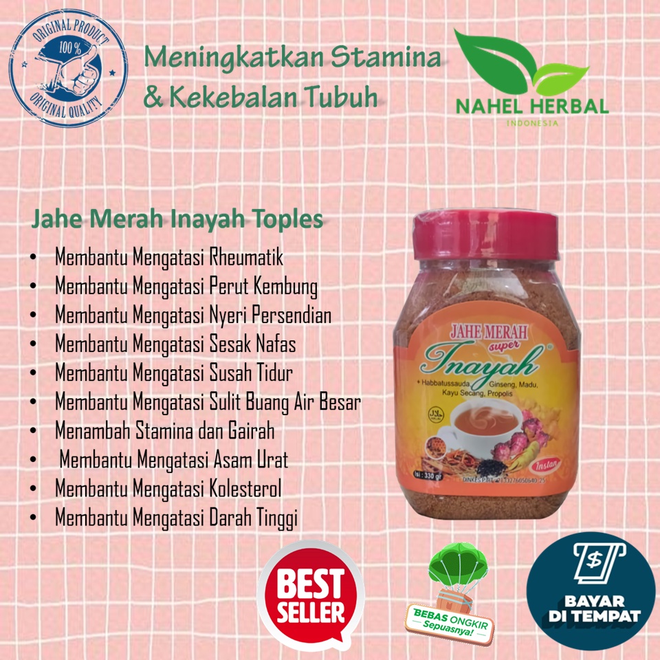 

Ramuan Herbal Jahe Bubuk Instan Inayah Toples 330G Terampuh Kurma Muda Untuk Promil - Paket Lengkap Jamu Cepat Hamil Suami Istri Madu Original Bpom - Obat Vitamin Wanita Program Hamil Anak Kembar Dan Subur Pria Paling Ampuh Dalam 2 Minggu