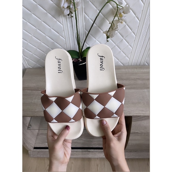 GJAZ SANDAL JELLY WANITA GINGHAM 188