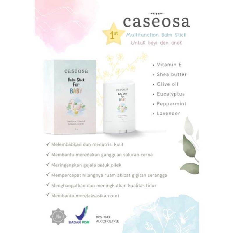 Pereda Gatal & Moisturizer Bayi Balmstick Caseosa