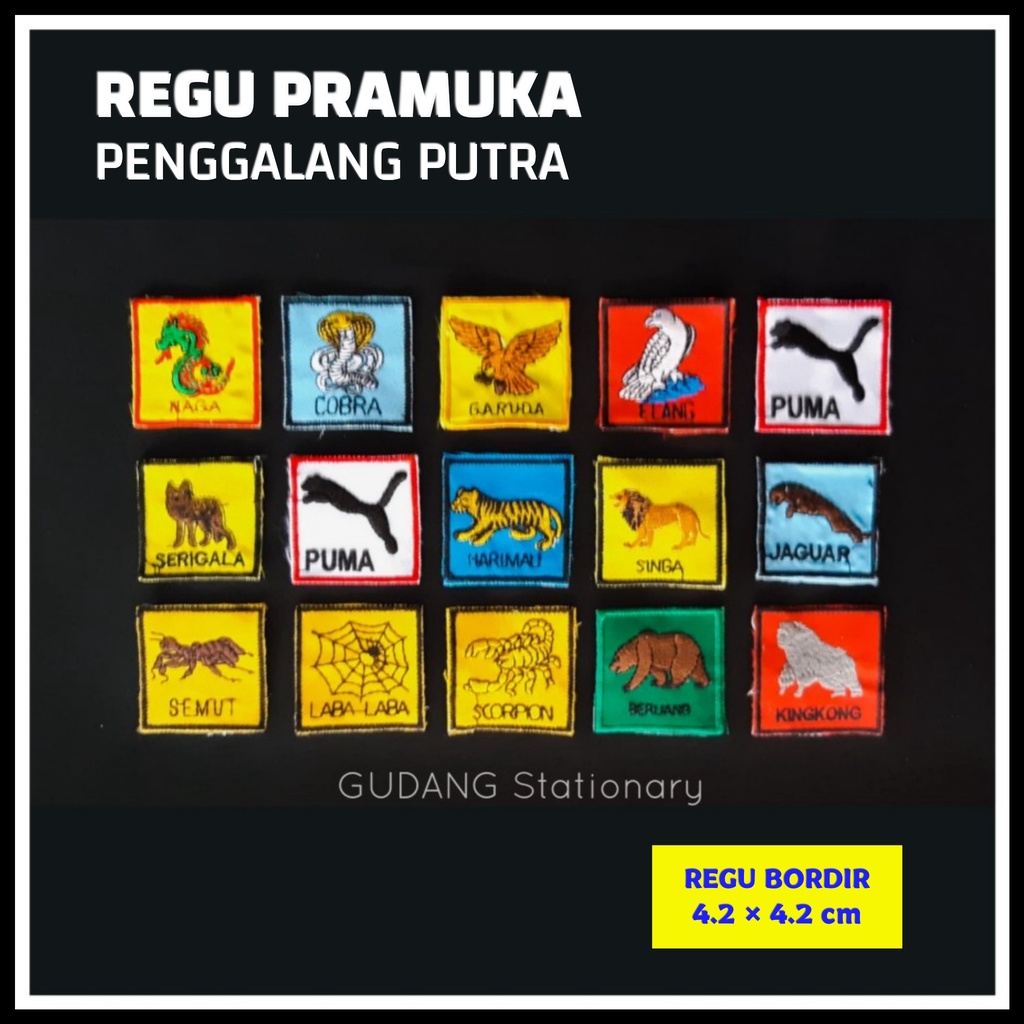 Badge Regu Penggalang Putra [ 1 pcs ]