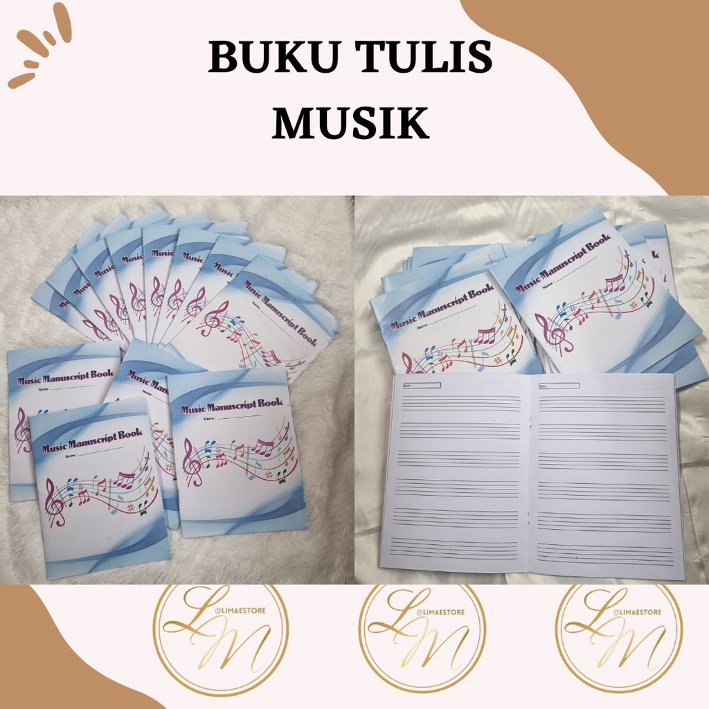 

❤limaestore✅ Buku tulis musik garis lima / buku garis paranada / manuscript book music book