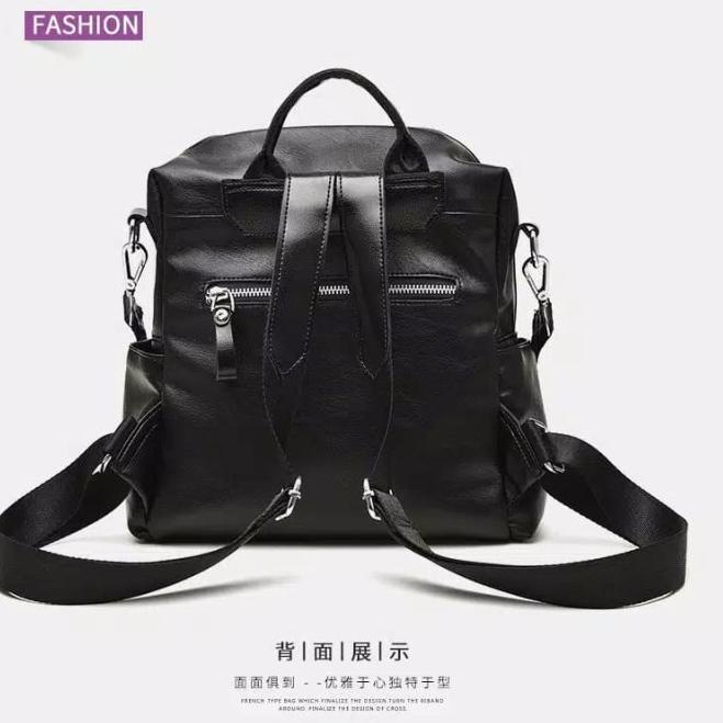 ((M-8-R ♥> Tas Ransel Cewek punggung wanita merek chanel branded murah import kuliah sekolah kerja h