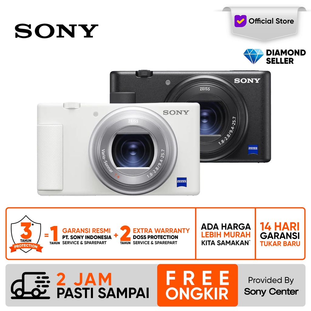 Jual SONY ZV-1 Digital Compact Camera / Sony ZV1 Vlogging Camera 4K ...