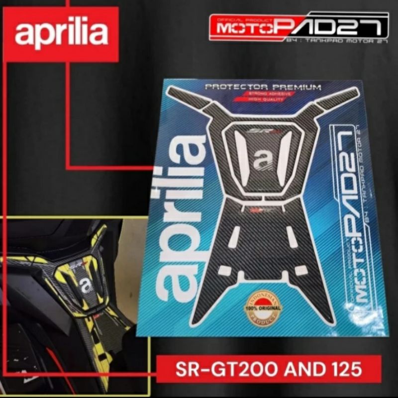 Stiker Resin Deckpad Tankpad APRILIA SR-GT 200 Premium