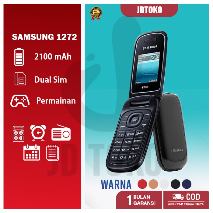 SAMSUNG CARAMEL E1272 TERMURAH HP SAMSUNG hp jadul samsung lipat