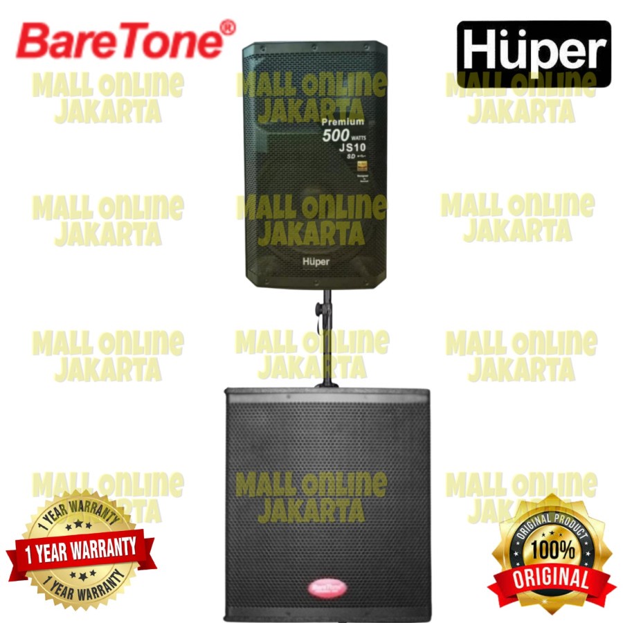 Paket speaker aktif huper 15 inch subwoofer aktiv 15 in baretone sw15