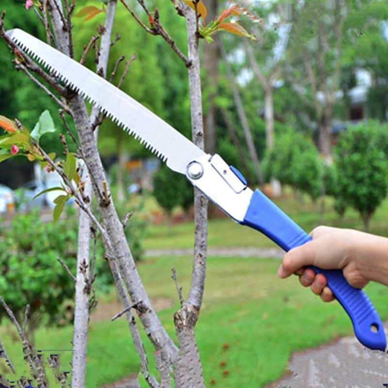 Gergaji Lipat Portabel Folding Garden Hand Saw - Blue