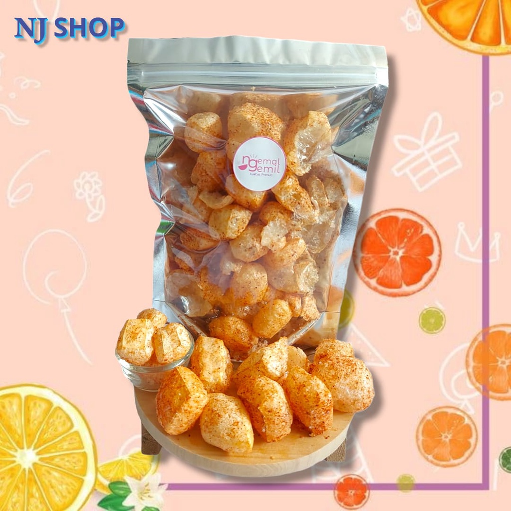 

[Snack Original] - Krupuk kulit Asli Rasa Pedas Homemade Dorokdok Kulit Sapi Balado Pedas Homemade Kualitas Premium