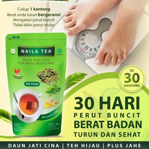 

[BISA COD] Naila Tea|Teh Pelangsing Plus Jahe Naila Tea Ampuh Bakar Lemak anda