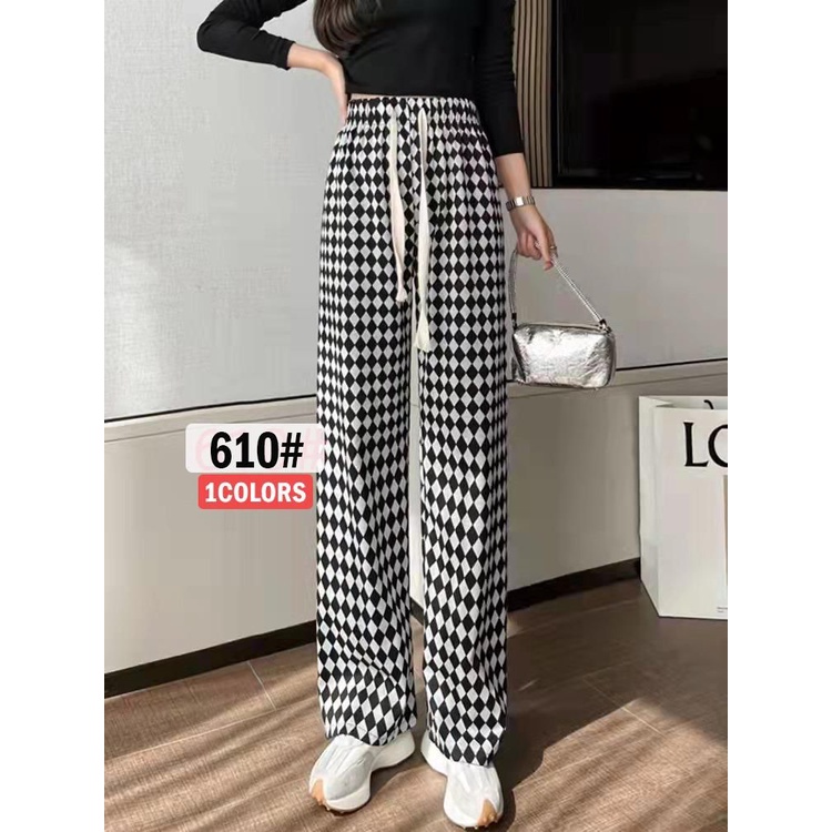 Celana Kulot Wanita Highwaist Kekinian /Clana Kulot Wanita Panjang/ celana kulot salur/celana highwaist salur/kulot katun/ Cln kulot ktn twill imp