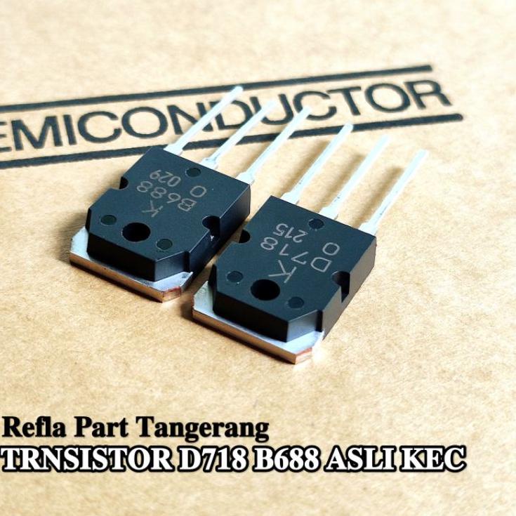 ✨MEGA ⚡ALE✨  ( 1 SET ) TRANSISTOR D718 D 718 NPN B688 B 688 PNP ASLI KEC