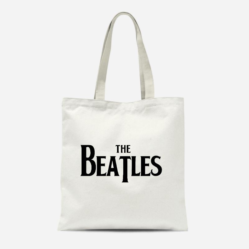 Vandal Totebag Kanvas Pakai Resleting The Beatles /Tote Bag Pria /Totebag Wanita /Totebag Resleting Aesthetic /Totebag Tote bag Tas Kekinian