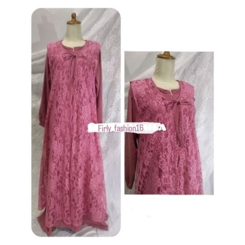 One Set Gamis Brokat / Gamis / Long Outer Brokat