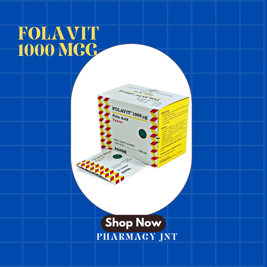 FOLAVIT 400 MCG PER BOX DAN FOLAVIT 1000 / VITAMIN ASAM FOLAT 400 MG DAN 1000 MG SANBE / OBAT PROMIL / SUPLEMEN IBU HAMIL