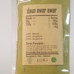 

TERBAIK BUBUK DAUN AWAR-AWAR HERBAL 500 GRAM