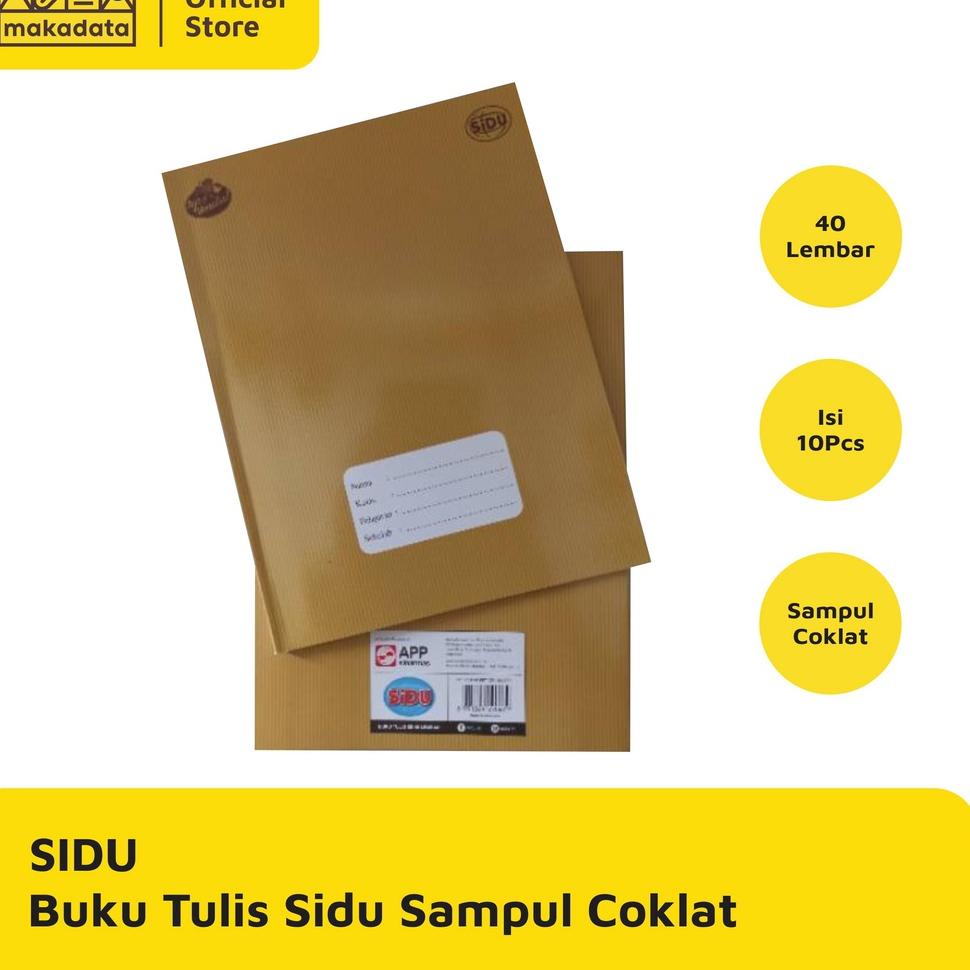 

⇤ BUKU TULIS SIDU 40 LEMBAR SAMPUL COKLAT 10 PCS / PACK MURAH ₵