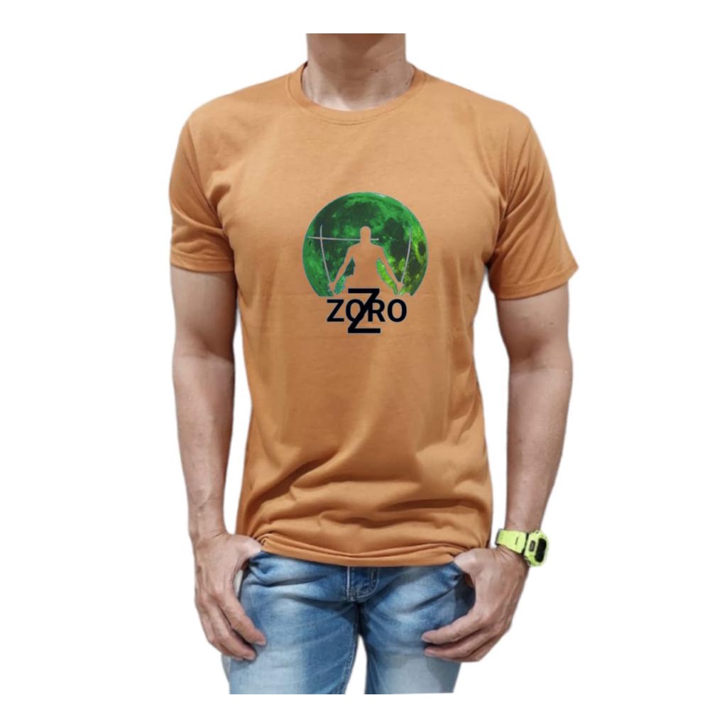 KAOS MODEL ZORO BAHAN KATUN NYAMAN DI PAKAI KUALITAS PREMIUM