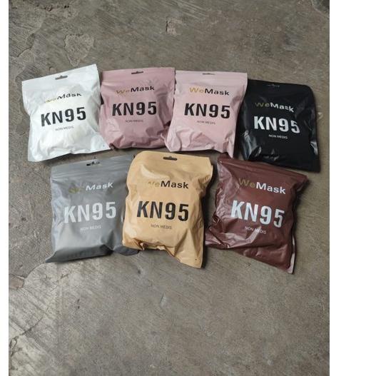 𝕹 READY ISI 10 KN95 KN 95 KN WEMASK PRO WE MASK PRO KN WEMAZE PRO 5 PLY NUDE MOCCA PUTIH HITAM COKLA