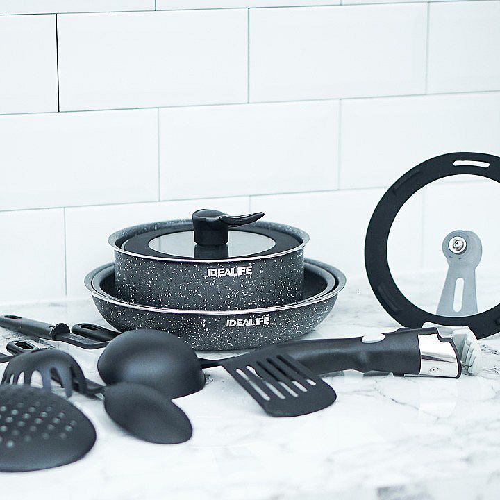 IDEALIFE Panci Set / Granite Cookware Set / IL-22A