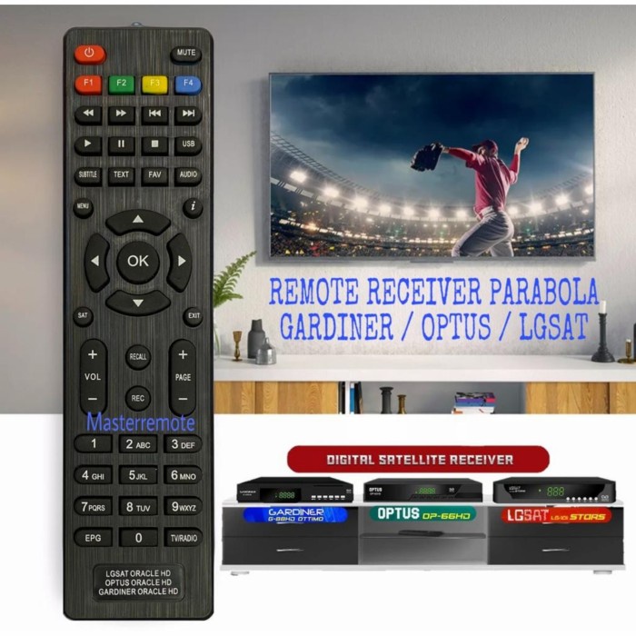 REMOT REMOTE ORACLE/OPTUS/GARDINER HD/VISAT HD/LGSAT PARABOLA/RECEIVER