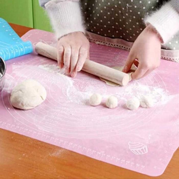 Alas Adonan Silikon Alas Tatakan Adonan Kue Baking Roti Pizza Silicone
