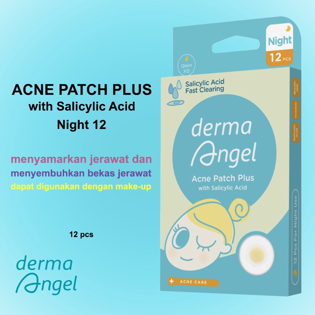 Jual Derma Angel Acne Patch Plus With Salicylic Acid Night Pcs