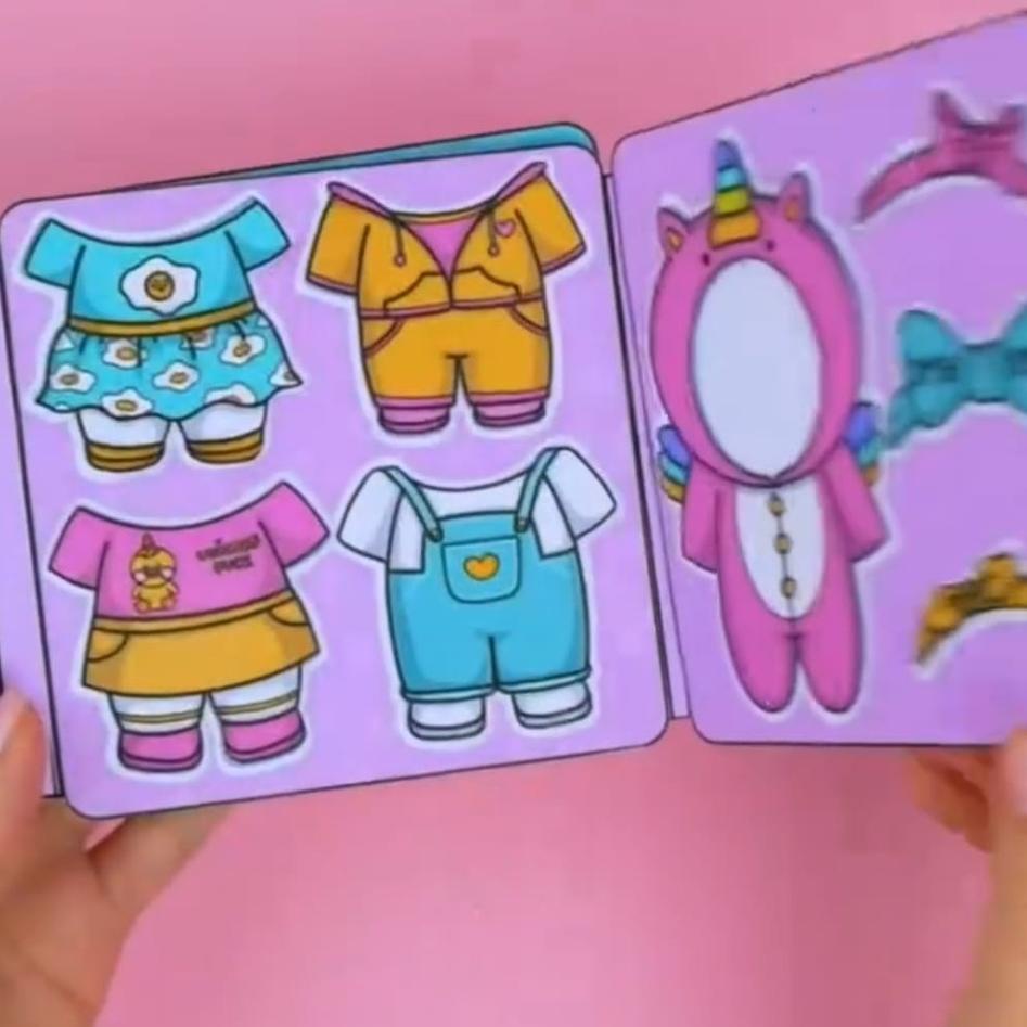 Hot Diskon BEBEK VIRAL PAPERS BOOK MAINAN EDUKASI ANAK boneka kertas