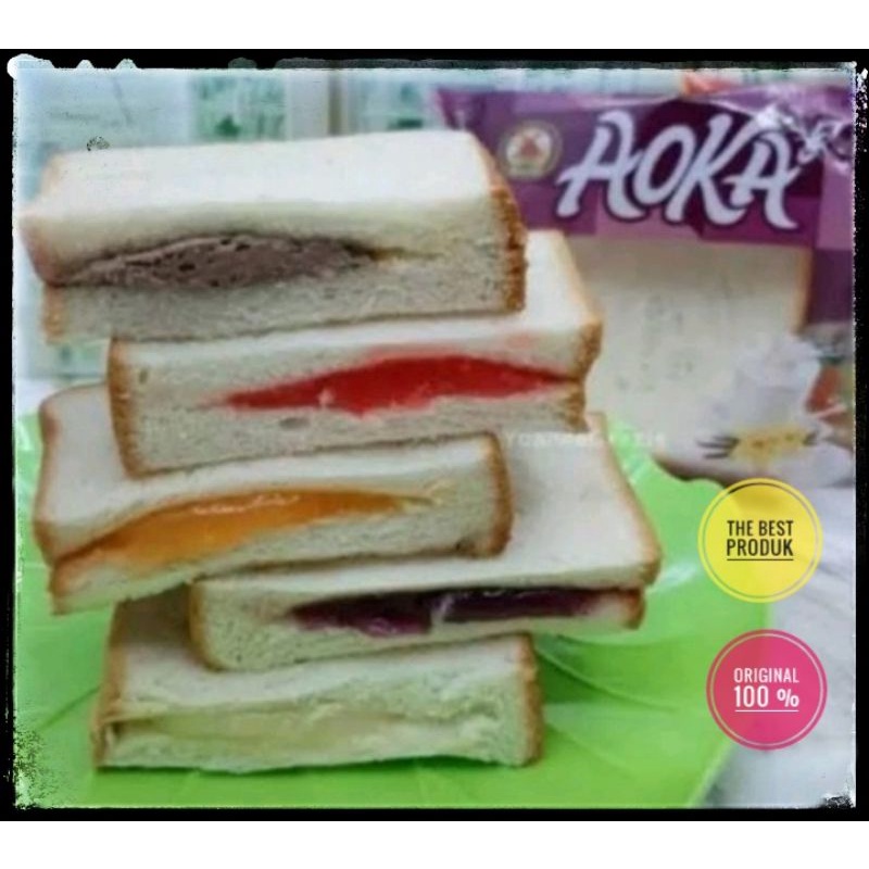 Viral Roti panggang dan roti gulung Aoka enak , lembut luar dan selai di dalam