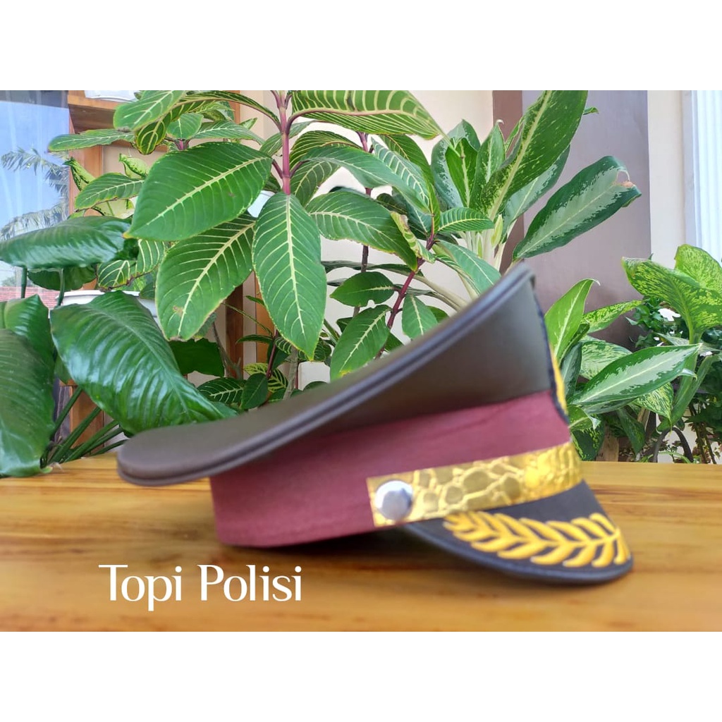 TOPI POLISI ANAK / TOPI ANAK-ANAK / PROPERTI FOTO / TOPI POLISI / AKSESORIS ANAK / TOPI