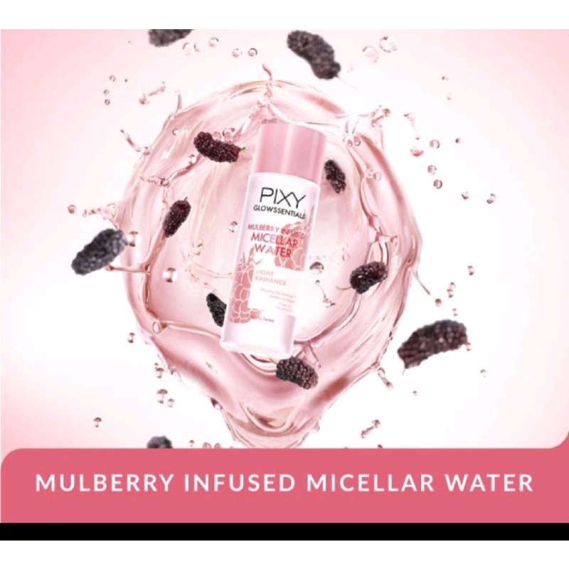 PIXY GLOWSSENTIALS MICELLAR WATER MULBERRY INFUSED PEMBERSIH MAKE UP