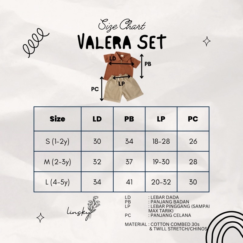 LINSKY BABY - Cana &amp; Valera Set Setelan Anak Couple